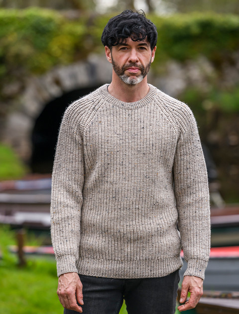 Men's Ribbed Knit Sweaters | Aran