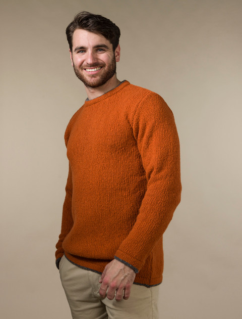 Roundstone Cashmere Crew Neck Sweater  - Terracotta