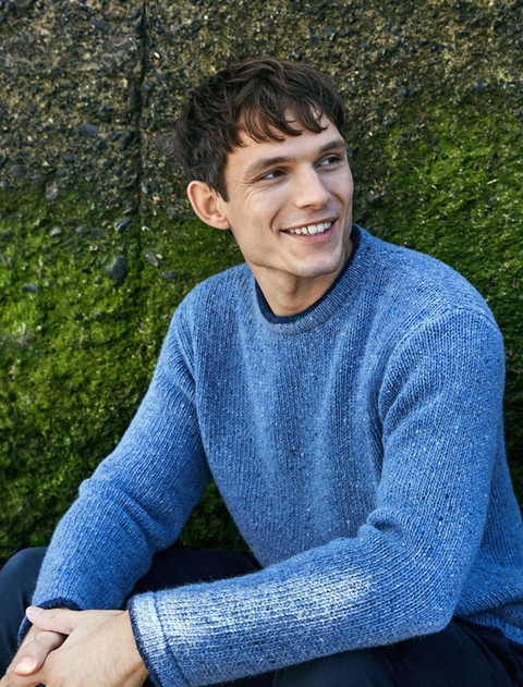 Roundstone Cashmere Crew Neck Sweater - Blue Ocean