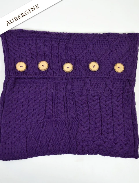 Aran-Knit Cushion Cover