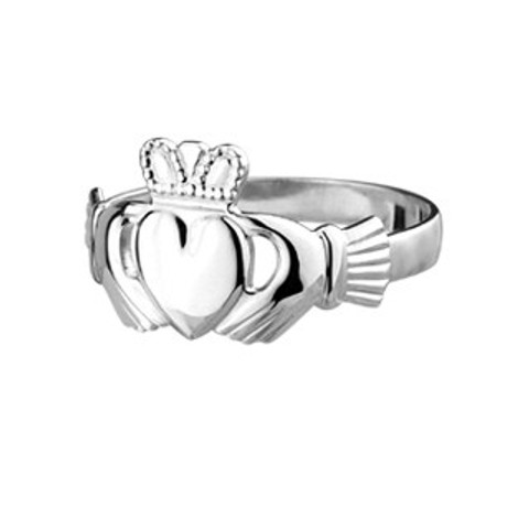 d-Ladies' Sterling Silver Claddagh Ring