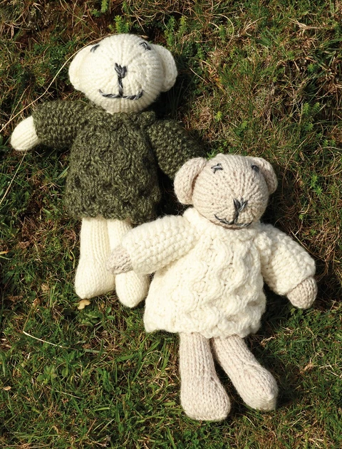 Aran Wool Baby Teddy Bears
