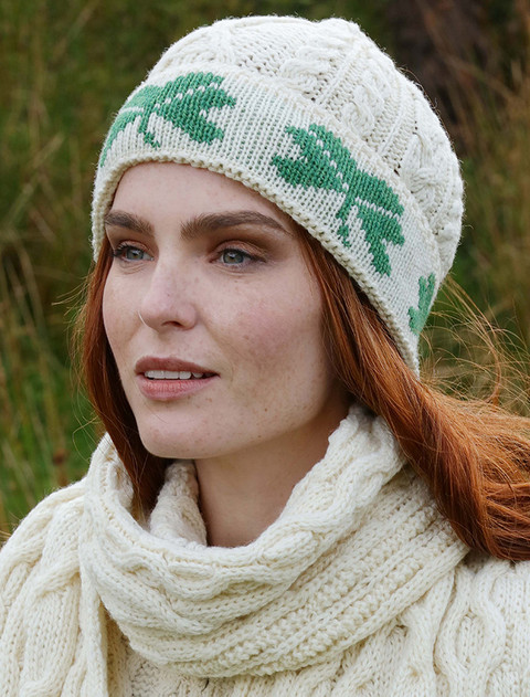 Ladies Celtic Jacquard Aran Sweater