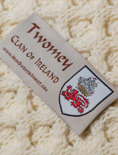 Twomey Clan Scarf - Label