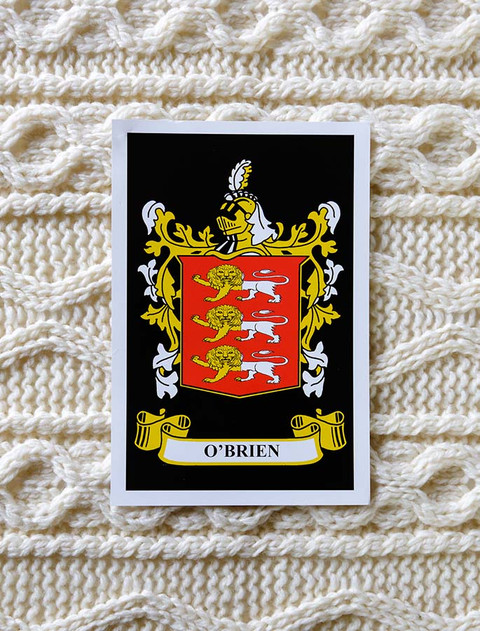 O'Brien Clan Aran Throw
