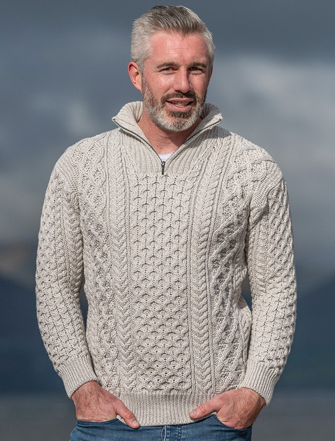 Heavyweight Merino Wool Aran Troyer 