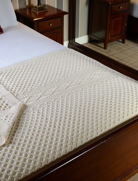 Casey Clan Aran Throw