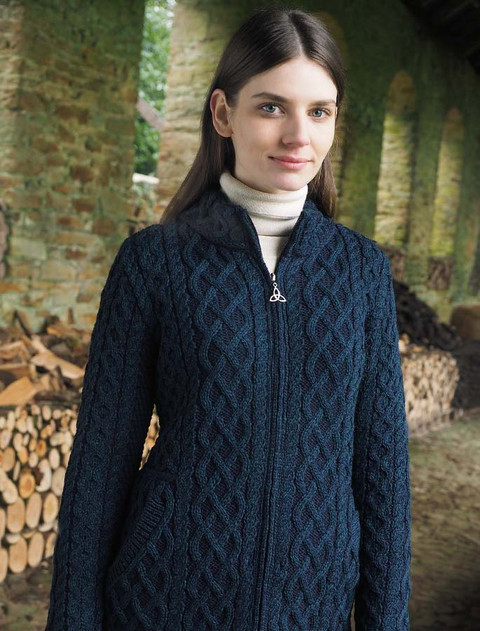 Plated Coat with Celtic Zip - Blackwatch Mix