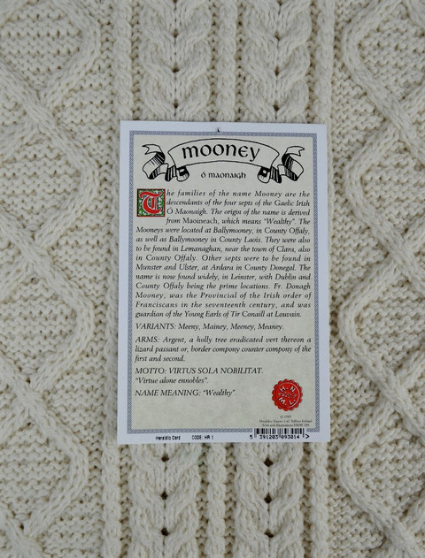 Mooney Clan Aran Throw