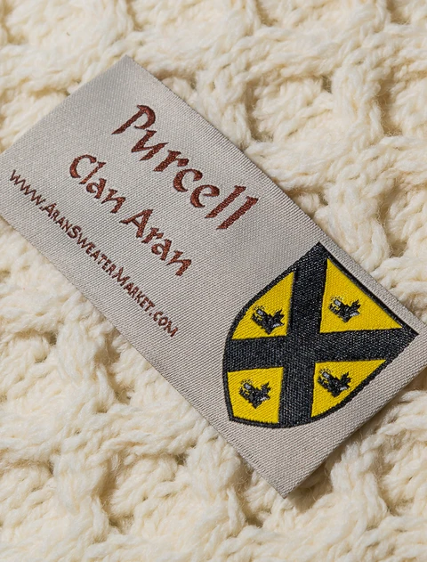 Purcell Clan Scarf - Label