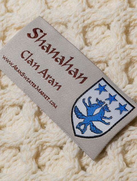 Shanahan Clan Scarf - Label