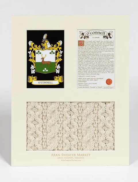 O'Connell Clan Aran & History Display