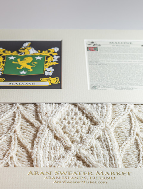 Malone Clan Aran & History Display