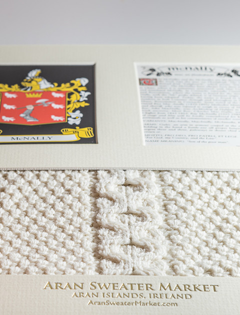 Mc Nally Clan Aran & History Display 