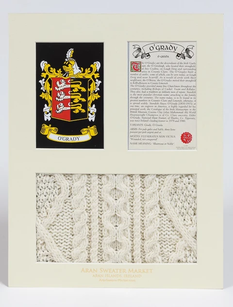 O'Grady Clan Aran & History Display