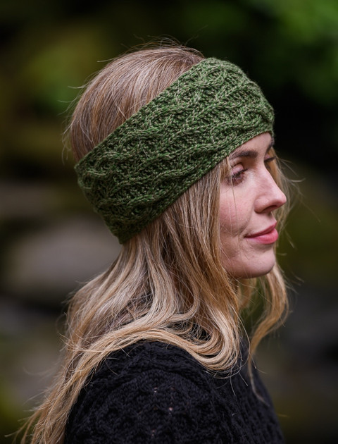 Super Soft Tree of Life Headband - Meadow Green