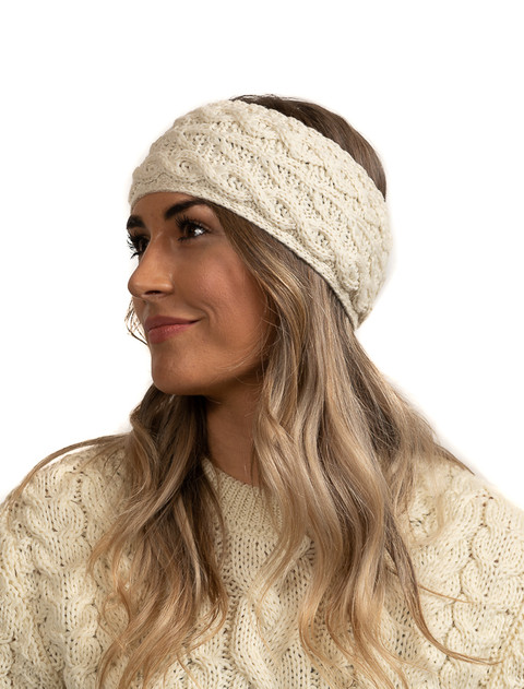 Maison Kinema Aran pattern hair band-