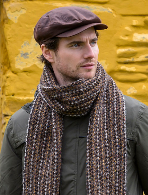 Kerry Wax Flat Cap - Brown