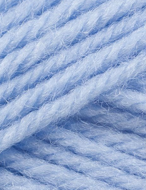 Aran Wool Knitting Hanks - Baby Blue