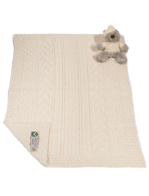 Lynch Clan Aran Baby Blanket