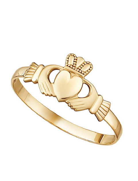 9K Gold Mini Claddagh Ring