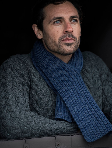 Knitted Wool Scarves for Men, Scarf