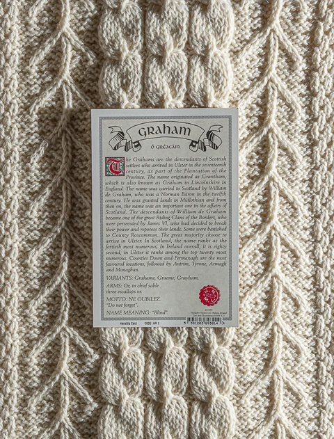 Graham Clan Aran Throw