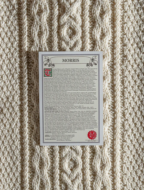Morris Clan Aran Throw