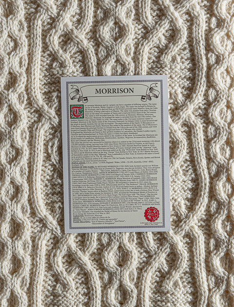 Morrison Clan Aran Throw