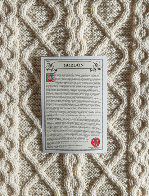 Gordon Clan Aran Throw