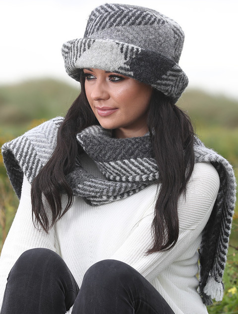 Wool Country Scarf - Donegal Grey