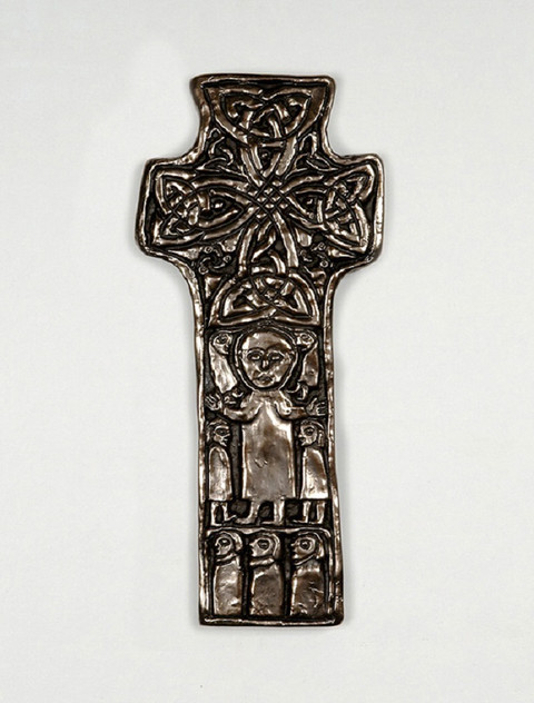 Irish Bronze St. Patrick's Celtic Cross