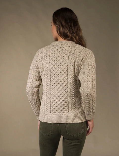Merino Wool Aran Lumber Jacket - Wicker