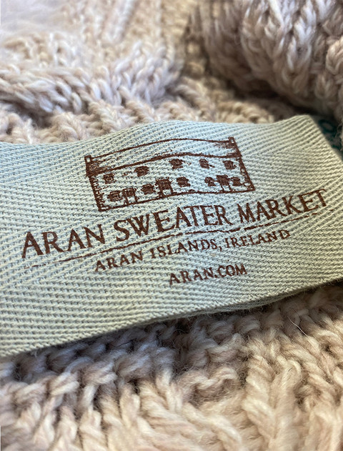 Aran Sweater Market Label