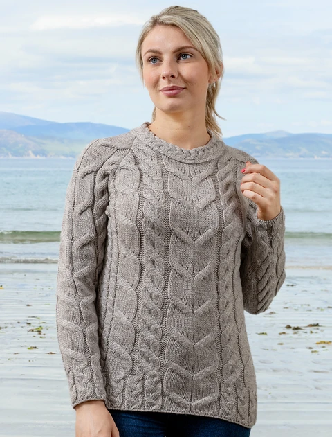 Cable Knit Aran - Toasted Oat