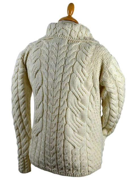 Cable Knit Button-Up Cardigan
