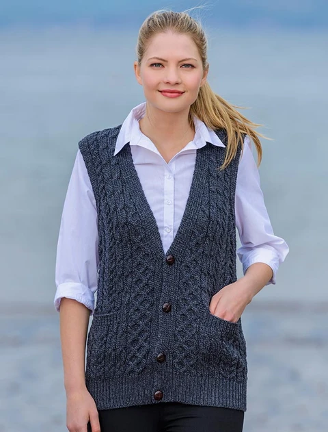 Women's V-Neck Waistcoat - Derby