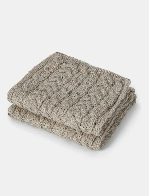 Aran Heritage Cable Scarf - Skiddaw