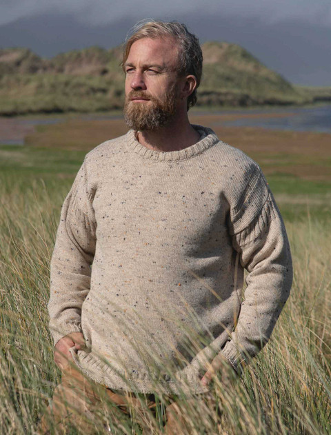 Mens Crew Neck Currach Sweater - Skiddaw