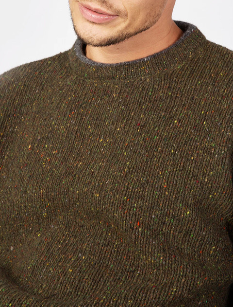 Roundstone Cashmere Crew Neck Sweater   - Loden