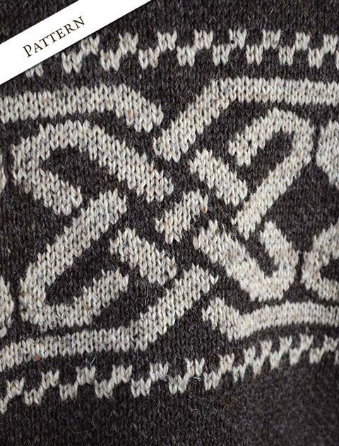 Pattern Detail of Celtic Troyer Sweater