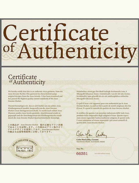 Certificate Of Authenticity