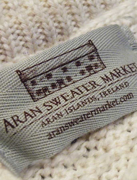 Aran Sweater Market Label