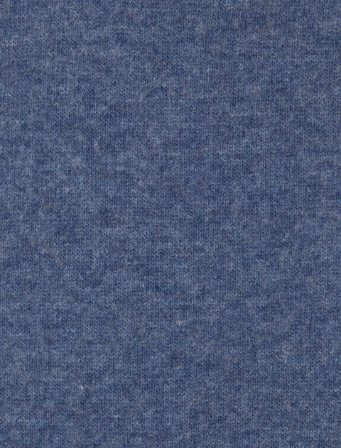 Mens Half Zip Irish Wool Sweater - Blue Stone