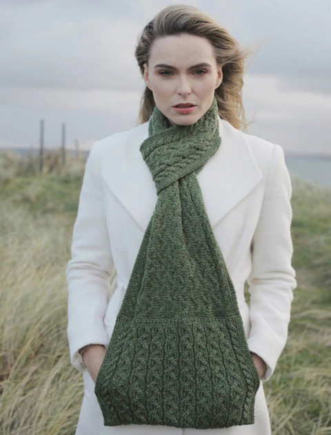 Pull Through Scarf - Meadow Green