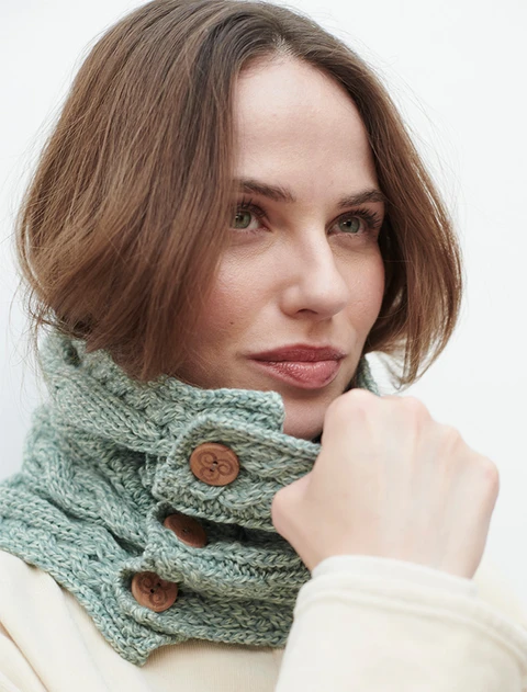 Aran Buff - Seafoam Green