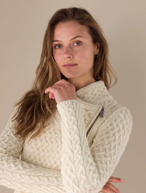 Carlow Trellis Jacket - Natural White