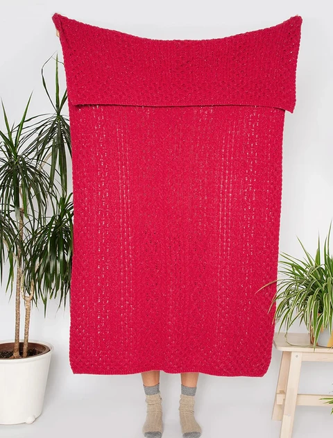 Wool Cashmere Aran Throw - Brambleberry
