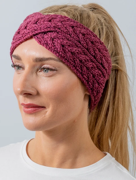 Supersoft Merino Crossover Headband - Jam
