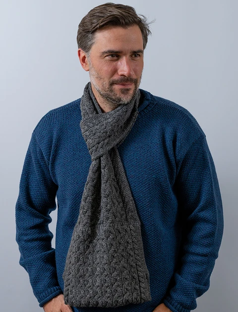 Pull Through Scarf  - Slate Gey